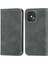 iPhone15 Pro Max Retro Pu Deri Kart Tutucu Telefon Kılıfı Cilt Touch Flip Stand Kapak-Grey (Yurt Dışından) 1