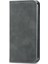 iPhone15 Pro Max Retro Pu Deri Kart Tutucu Telefon Kılıfı Cilt Touch Flip Stand Kapak-Grey (Yurt Dışından) 3