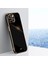 iPhone15 Elektraplatma Gold Edge Telefon Kılıfı Tpu Damla Damla Arka Kapak Black (Yurt Dışından) 5