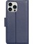 Hanman Mill Serisi Için iPhone15 Pro Max Slim Fit Pu Deri Kabuk Stand Kapağı Cep Telefon Kılıfı Cüzdan Sapfire (Yurt Dışından) 5