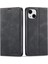 iPhone15 Plus Şok Geçirmez Cüzdan Telefon Kılıfı Cilt Deri Deri Cüzdan Telefon Kapak Black (Yurt Dışından) 1
