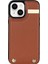 iPhone15 Plus Anti-Shock Kılıfı Tpu+Pu Deri+Metal Telefon Kapağı Kart Tutucu-Brown (Yurt Dışından) 4