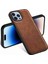 iPhone15 Pro Max Case Pu Deri Kapalı Tpu+Pc Akıllı Telefon Kabuk-Brown (Yurt Dışından) 2