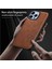 iPhone15 Pro Max Case Pu Deri Kapalı Tpu+Pc Akıllı Telefon Kabuk-Brown (Yurt Dışından) 4