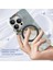iPhone15 Pro Max Kickstand Case Mermer Desen Pc+Tpu Manyetik Telefon Kapak-Grey (Yurt Dışından) 5