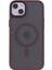 iPhone15 Plus Için Cilt Dokunuşu Mat Telefon Kapağı Artı Anti-Damla Tpu+Akrilik Telefon Kasası Magsafe-Red ile Uyumlu (Yurt Dışından) 1