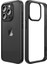 iPhone15 Pro Case Tpu+Pc Kırpma Dayanıklı Şeffaf Panel Telefon Geri Kapak Black (Yurt Dışından) 1