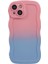 iPhone15 Plus Için Jtw Serisi Plus Telefon Kılıfı Wavy Edge Lastikli Telefon Tpu Kapak-Pembe+Sky Mavi (Yurt Dışından) 2