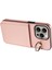 iPhone15 Pro Max Case Litchi Doku Pu Deri+Tpu Telefon Kapağı Kart Yuvası Golü Altın (Yurt Dışından) 5