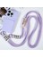 iPhone15 Pro Yumuşak Ince Koruyucu Kılıf Sıvı Silikon Kart Tutucu Kapak Strap-Purple (Yurt Dışından) 2