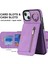 iPhone15 Plus Için Arka Kabuk Artı Telefon Kasası Rfid Engelleme Cüzdan Retro Pu+Tpu Kickstand Kapak-Mor (Yurt Dışından) 4