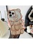 iPhone15 Pro Tpu Için Telefon Kasası Elektrumanlı 3D Bear Parlak Kapak-Altın (Yurt Dışından) 1