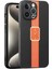 iPhone15 Pro Case Pu+Tpu+Akrilik Elektrikli Telefon Kapak-Orange Için (Yurt Dışından) 1