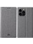 iPhone15 Pro Max Stand Deri Telefon Kapak-Grey Için Kart Sahibi Telefon Kılıfı (Yurt Dışından) 1