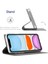 iPhone15 Pro Max Stand Deri Telefon Kapak-Grey Için Kart Sahibi Telefon Kılıfı (Yurt Dışından) 3