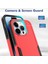 iPhone15 Pro Çizelge Anti-Cratch Telefon Kılıfı Pc+Tpu Şok Geçirmez Arka Kapak Kırmızısı (Yurt Dışından) 3