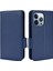 iPhone15 Pro Max Pu Deri Telefon Kılıfı Litchi Doku Standı Cüzdan Telefon Kapak-Dark Mavi (Yurt Dışından) 1