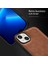 iPhone15 Pl Pu Deri Kaplamalı Tpu+Pc Kapağı Retro Anti-Scratch Telefon Kılıf Mavisi (Yurt Dışından) 5