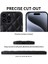 iPhone15 Pro Rhombic Grid Doku Kılıfı Pu Deri Kaplamalı Pc+Tpu Telefon Kapak Mavisi (Yurt Dışından) 3
