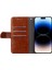 iPhone15 Pro Geometrik Deri Telefon Kılıf Anti-Drop Stand Cüzdan Kapak Mavisi (Yurt Dışından) 2
