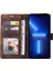 iPhone15 Pro Max Stand Kabuk Flip Cüzdan Anti-Çizgi Pu Deri Kılıf Cilt Touch Telefon Kapak Brown (Yurt Dışından) 2