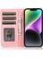 iPhone15 Plus Pu Deri Telefon Kılıfı Manyetik Kapanış Standı Cüzdan Kapak Golü Altın (Yurt Dışından) 2