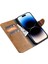 iPhone15 Pro Max Toz Groopt Cüzdan Telefon Kapağı Anti-Çizgi Pu Deri Cep Telefon Kılıfı Kabuk-Kahverengi (Yurt Dışından) 3