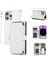 iPhone15 Plus Anti Drop Pu+Tpu Telefon Kılıfı Rhombus Dikiş Fermuar Cüzdan Telefon Kapağı Bilek Kayış-Beyaz (Yurt Dışından) 1