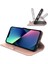iPhone15 Deri Kasa Flip Standı Için Kart Slot-Rose Altın ile Cep Telefonu Kapağı (Yurt Dışından) 3