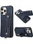 iPhone15 Pro Case Pu Deri+Tpu Telefon Kapak Kartı Tutucu Anti-Drop Kabuk Mavisi Için Stil 03 (Yurt Dışından) 1