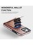 iPhone15 Pro Cep Telefonu Kılıfı Tpu+Pu Deri+Metal Telefon Kapağı Kart Tutucu Golü Altın (Yurt Dışından) 3