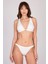 Gold Halka Detaylı Beyaz Üçgen Bikini Takımı 1