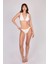 Gold Halka Detaylı Beyaz Üçgen Bikini Takımı 5
