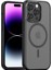 iPhone15 Prof Fall Koruma Telefon Kılıfı Magsafe Pc+Tpu Mat Arka Kapak Black ile Uyumlu (Yurt Dışından) 1