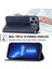 iPhone15 Pro Pu Deri Telefon Kılıfı Için Basklı Rhombus Desen Görüntüleme Stand Cüzdan Kapak Mavisi (Yurt Dışından) 5