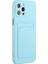 iPhone15 Pro Max Anti-Cratch Tpu Tpu Kılıf Damla Geçirmez Kart Tutucu Kapak Sky Blue (Yurt Dışından) 1