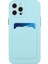 iPhone15 Pro Max Anti-Cratch Tpu Tpu Kılıf Damla Geçirmez Kart Tutucu Kapak Sky Blue (Yurt Dışından) 4