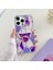 iPhone15 Pro Ring Tutucu Için Kılıf Ekleme Mermer Telefon Kapak-Dark Mor (Yurt Dışından) 2