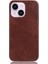 iPhone15 Slim-Thin Tele Kılıfı Için Litchi Doku Pu Deri Kaplamalı Tpu Şok Geçirmez Kapak-Kahverengi (Yurt Dışından) 3