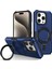 iPhone15 Pro Max Ring Kickstand Case Tpu+Pc Manyetik Telefon Kapak Sapfire (Yurt Dışından) 1