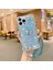 iPhone15 Pro Max Glittery Telefon Kılıfı Tpu Kelebek Rhinestone Dekor Kapağı Zincir-Mavi ile (Yurt Dışından) 1