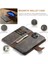 iPhone15 Pro Telefon Kılıfı Için Şok Geçirmez Deri Deri Çıkarılabilir Manyetik Telefon Kabuğu Cüzdan Stand Kapak-Grey (Yurt Dışından) 5