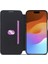 iPhone15 Plus Pu Deri Savaşı Isece Telefon Kılıfı Tek Kart Yuvası Anti-Drop Cover-Black (Yurt Dışından) 5