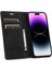 iPhone15 Pro Cüzdan Stand Telefon Kılıfı Pu Derisi+Tpu Telefon Kapak Black (Yurt Dışından) 2