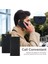 iPhone15 Pro Cüzdan Stand Telefon Kılıfı Pu Derisi+Tpu Telefon Kapak Black (Yurt Dışından) 4