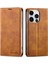 iPhone15 Pro Max Cilt Touch Pu Deri Manyetik Telefon Vaka Telefon Kapağı Cüzdan-Brown (Yurt Dışından) 1
