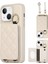 iPhone15 Plus Kılıf Kartı Yuvası Pu+Tpu Telefon Kapak-White Için Koruyucu Kılıf (Yurt Dışından) 1