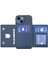iPhone15 Plus Bölünmüş Tasarımlı Cüzdan Kılıf Kot Kot Ceza Telefon Kapak Blue (Yurt Dışından) 4