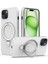 iPhone15 Plus Artı Manyetik Kasa Için Magsafe Telefon Kickstand Cover-White ile Uyumlu (Yurt Dışından) 1