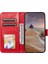 iPhone15 Pro Case Pu Deri Manyetik Kapatma Telefon Kapak-Kırmızı (Yurt Dışından) 2